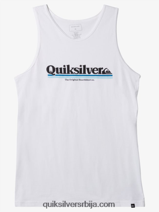 мушкарци Quiksilver између линија резервоара бео Z824VN1004