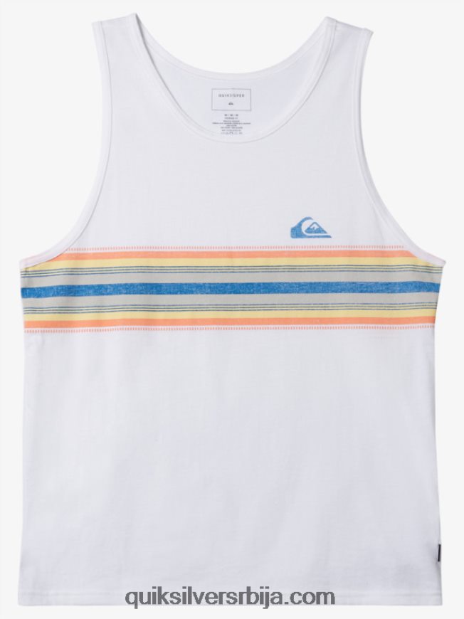 мушкарци Quiksilver стреамлине тенк мајица бео Z824VN1338