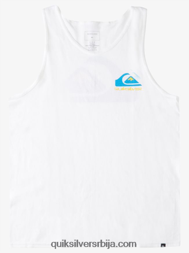 мушкарци Quiksilver лого задњи резервоар бео Z824VN1521
