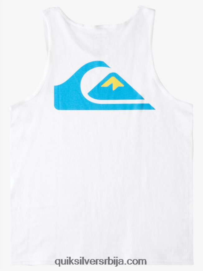 мушкарци Quiksilver лого задњи резервоар бео Z824VN1521