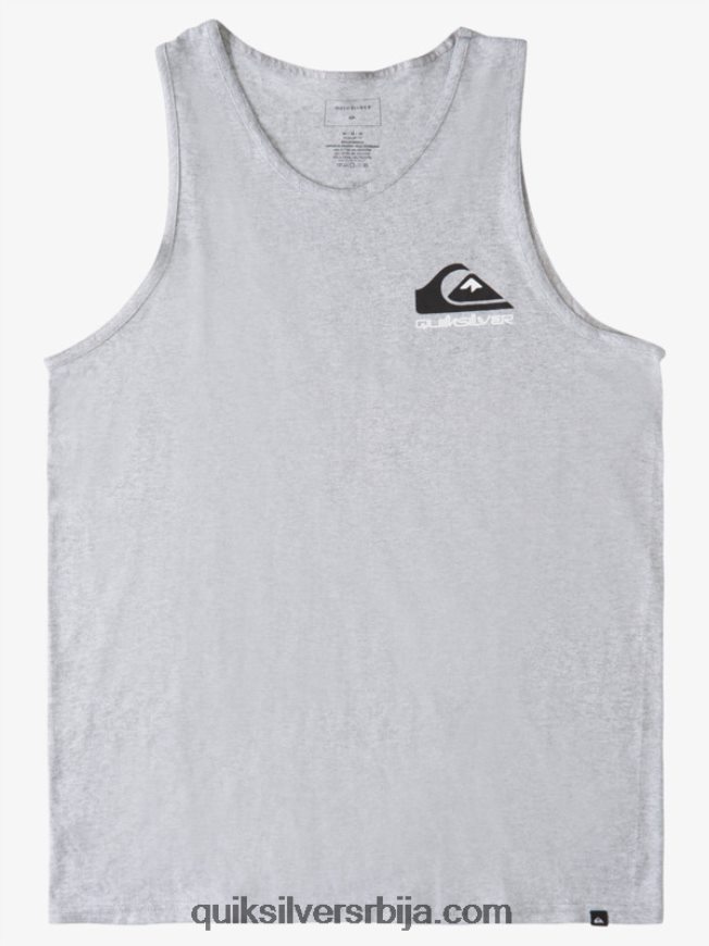 мушкарци Quiksilver лого задњи резервоар атлетски хеатхер Z824VN1522