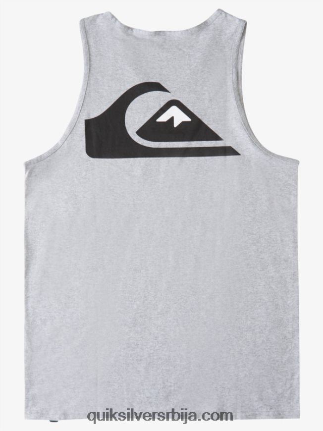 мушкарци Quiksilver лого задњи резервоар атлетски хеатхер Z824VN1522