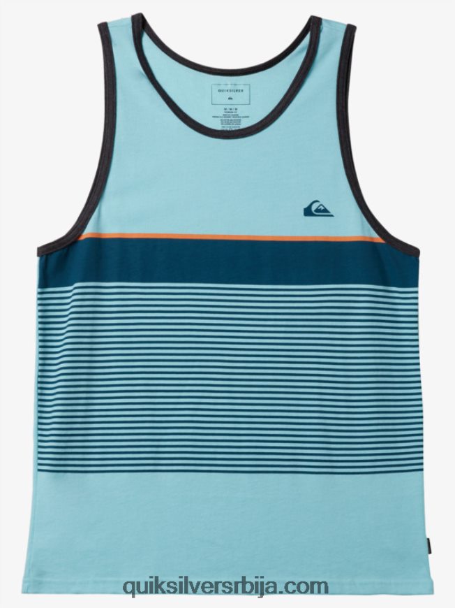 мушкарци Quiksilver тихуана стрипе танк анђео плави вресак Z824VN455