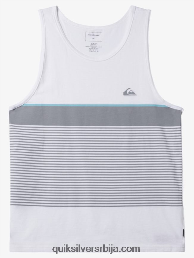 мушкарци Quiksilver тихуана стрипе танк бео Z824VN456
