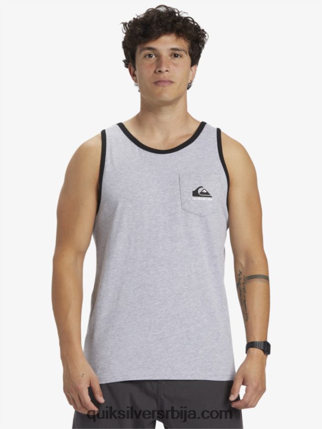 мушкарци Quiksilver омни џепни тенк мајица атлетски хеатхер Z824VN556