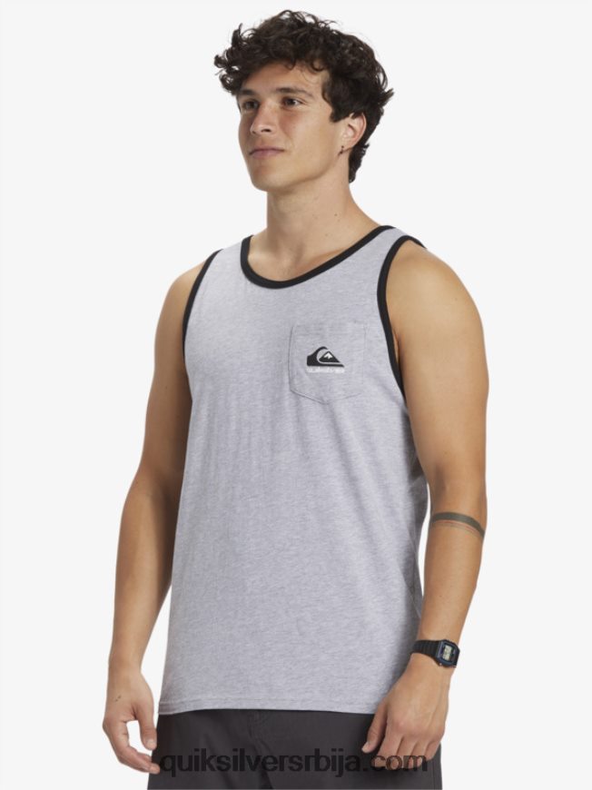 мушкарци Quiksilver омни џепни тенк мајица атлетски хеатхер Z824VN556