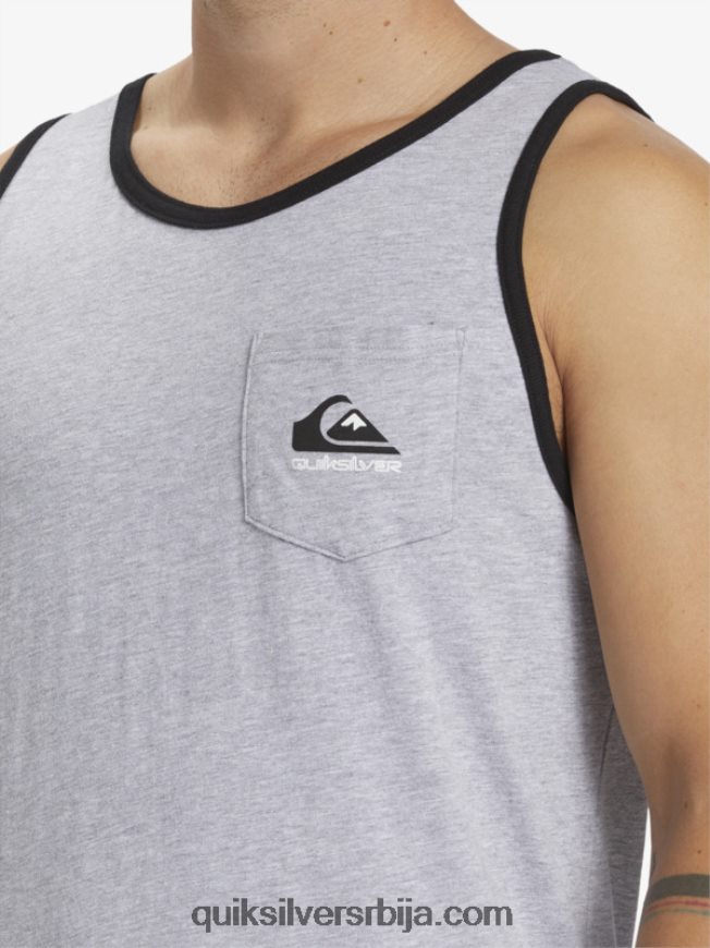 мушкарци Quiksilver омни џепни тенк мајица атлетски хеатхер Z824VN556