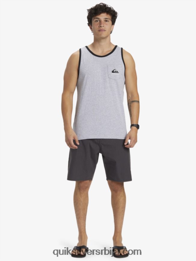 мушкарци Quiksilver омни џепни тенк мајица атлетски хеатхер Z824VN556
