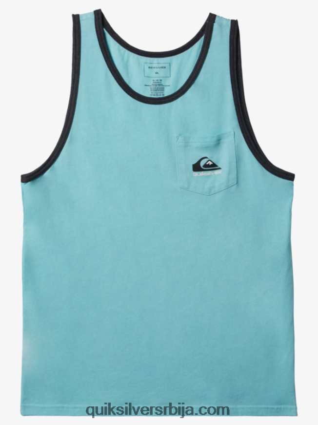 мушкарци Quiksilver омни џепни тенк мајица анђео плави вресак Z824VN558