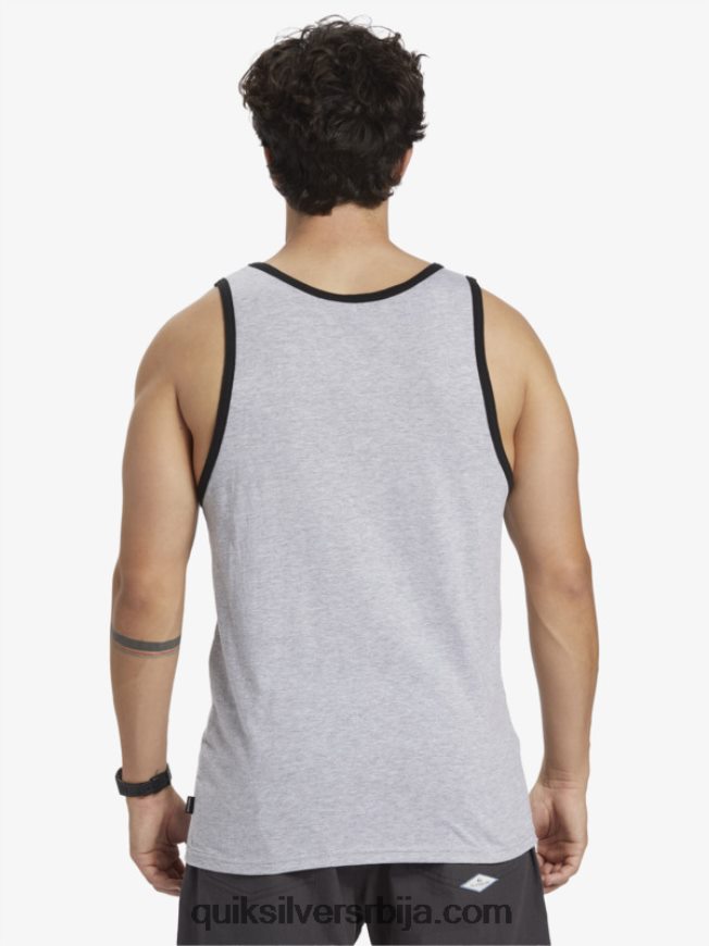 мушкарци Quiksilver свакодневни танк са пругама атлетски хеатхер Z824VN704