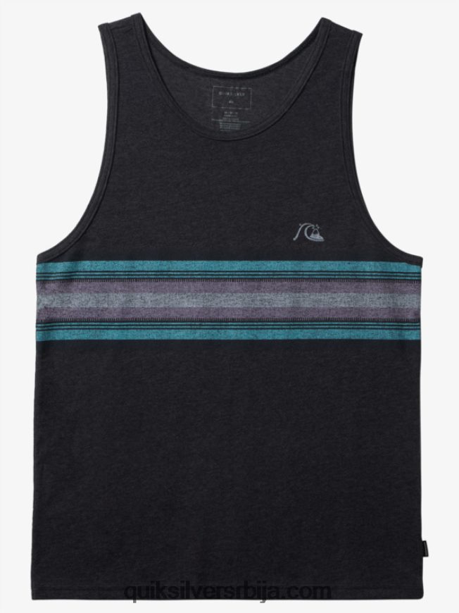 мушкарци Quiksilver свакодневни танк са пругама угаљ вријесак Z824VN705
