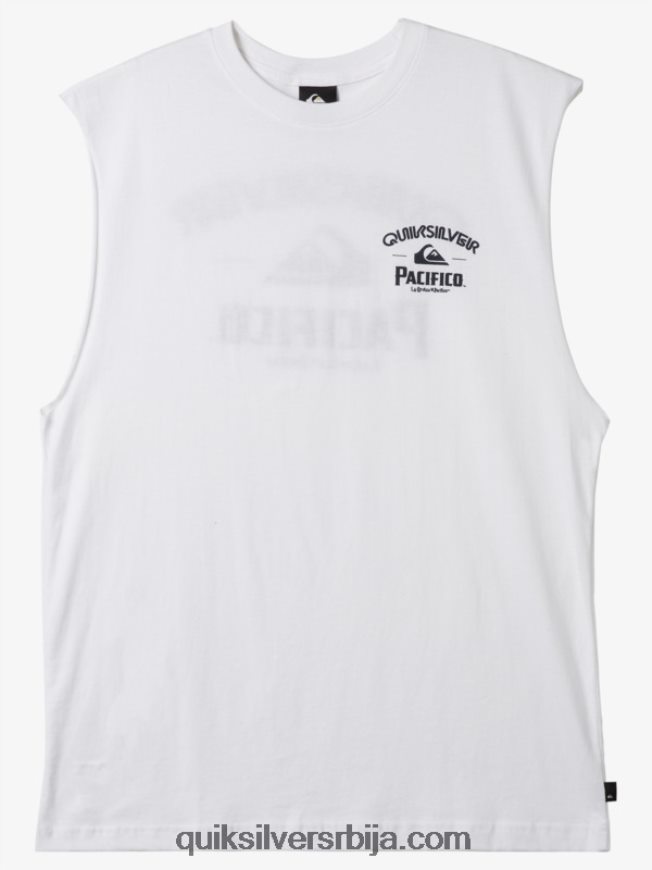 мушкарци Quiksilver x Pacifico равно стрелац тенк бео Z824VN3