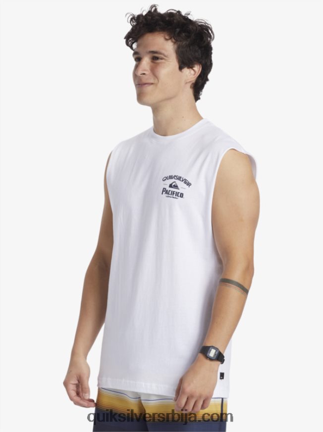 мушкарци Quiksilver x Pacifico равно стрелац тенк бео Z824VN3