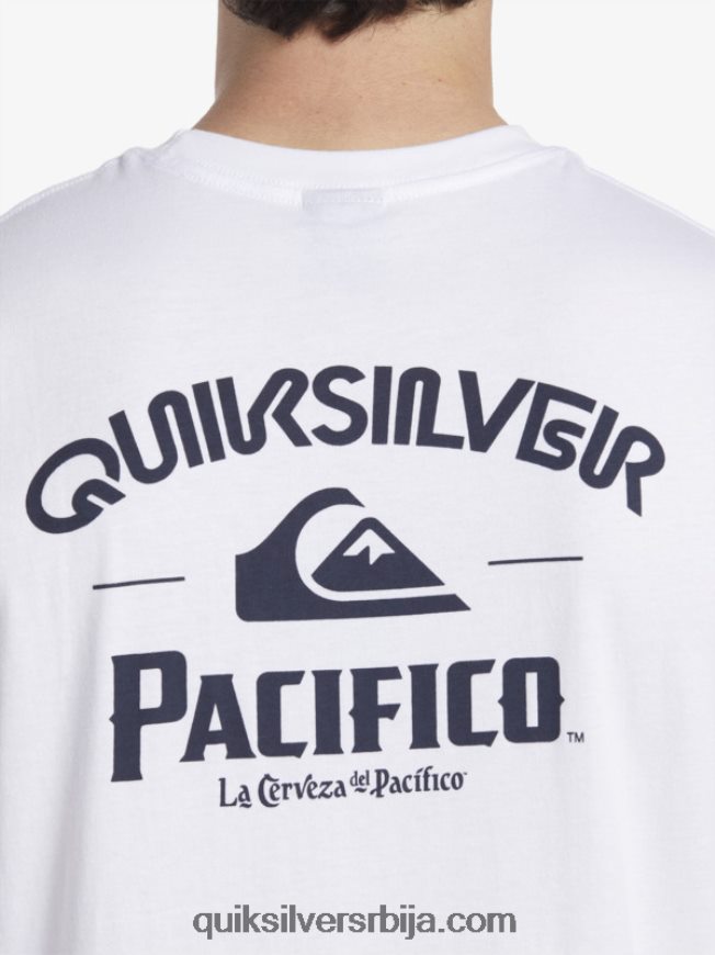 мушкарци Quiksilver x Pacifico равно стрелац тенк бео Z824VN3
