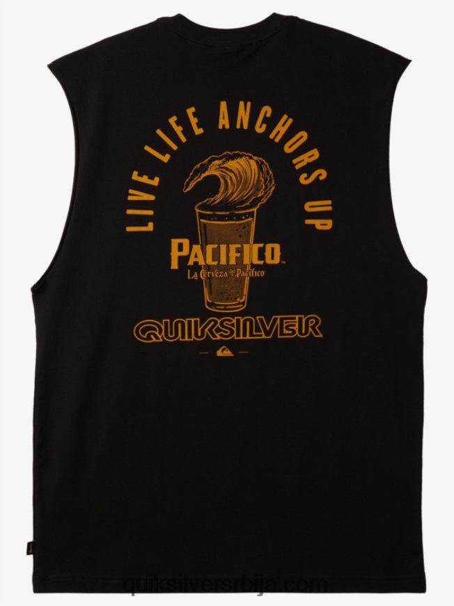 мушкарци Quiksilver x Pacifico равно стрелац тенк црн Z824VN4