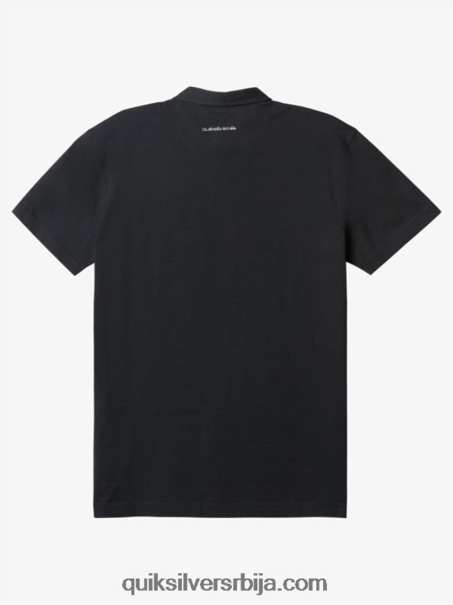 мушкарци Quiksilver пругаста поло мајица кратких рукава црни стрипедлите1 Z824VN1624