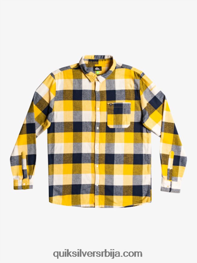 мушкарци Quiksilver фланел кошуља дугих рукава мајка брезова мушица 223 Z824VN1575