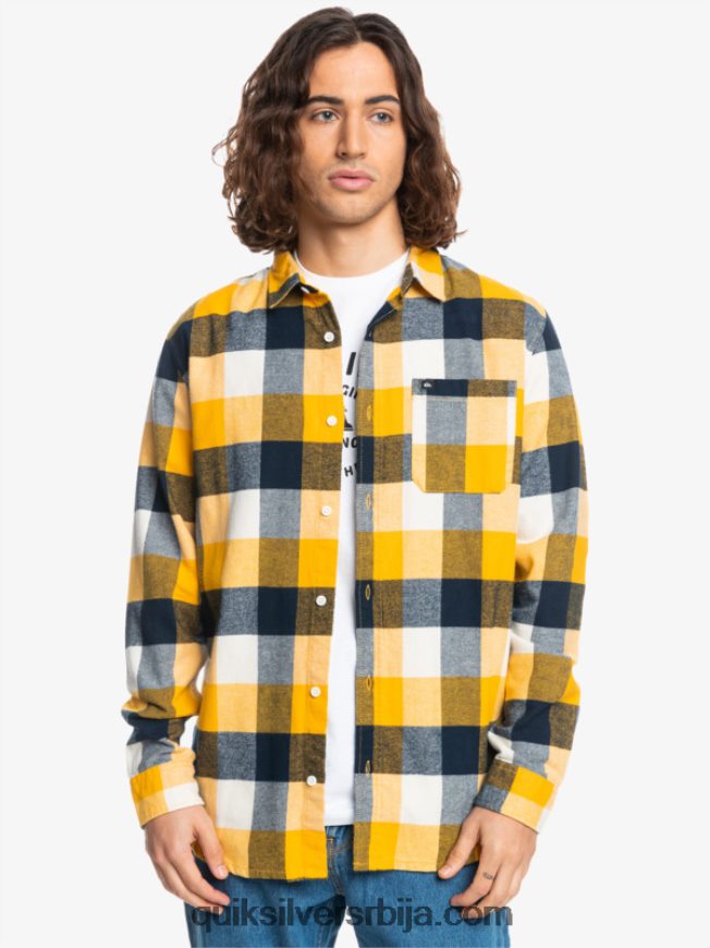 мушкарци Quiksilver фланел кошуља дугих рукава мајка брезова мушица 223 Z824VN1575