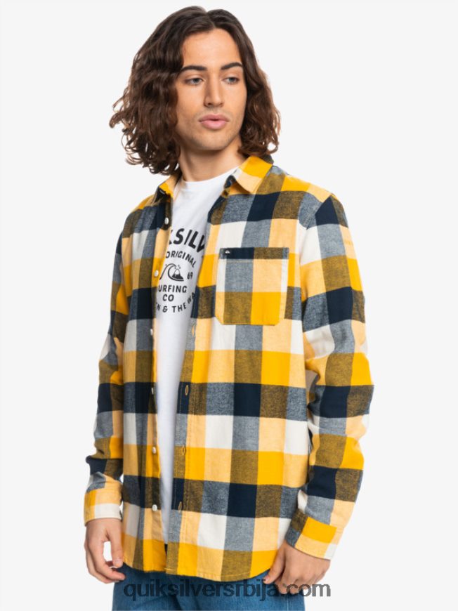 мушкарци Quiksilver фланел кошуља дугих рукава мајка брезова мушица 223 Z824VN1575