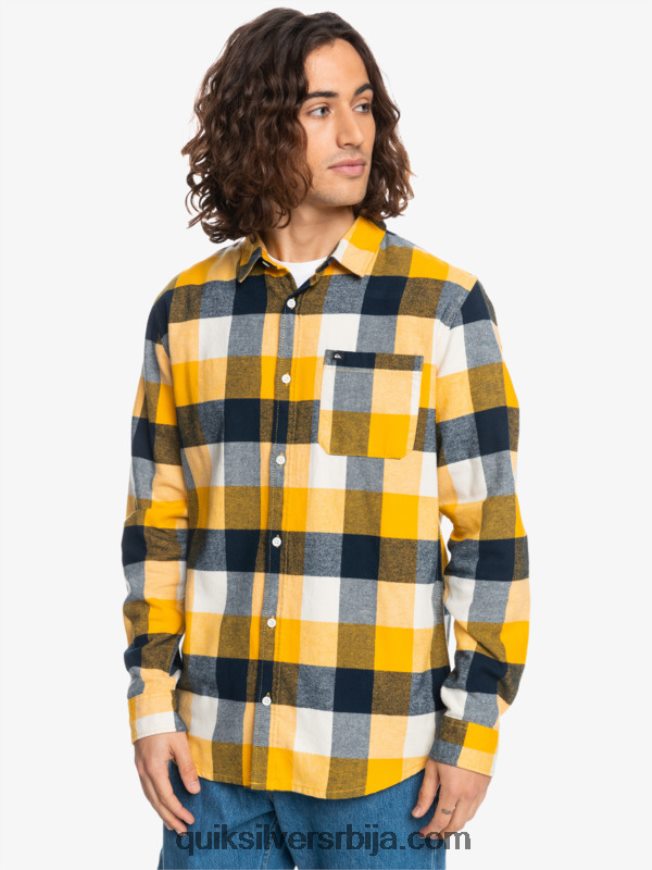 мушкарци Quiksilver фланел кошуља дугих рукава мајка брезова мушица 223 Z824VN1575