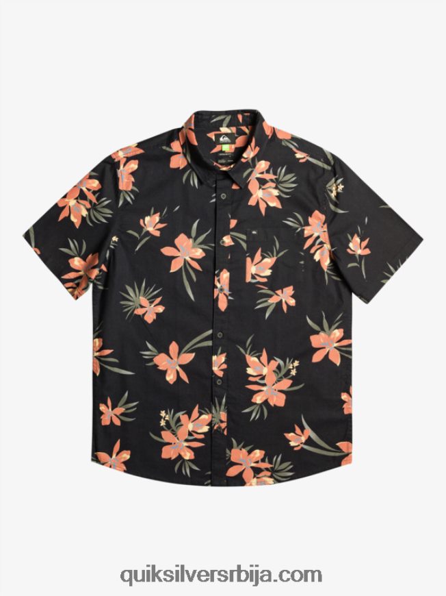 мушкарци Quiksilver кошуља кратких рукава црн холидазед Z824VN1087