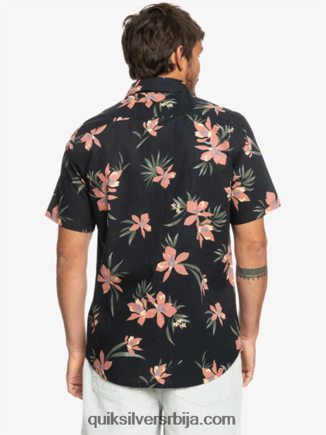 мушкарци Quiksilver кошуља кратких рукава црн холидазед Z824VN1087