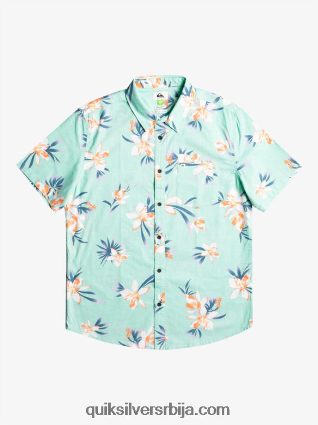 мушкарци Quiksilver кошуља кратких рукава стакло на плажи холидазед Z824VN1089