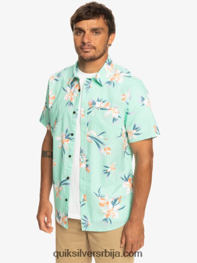 мушкарци Quiksilver кошуља кратких рукава стакло на плажи холидазед Z824VN1089