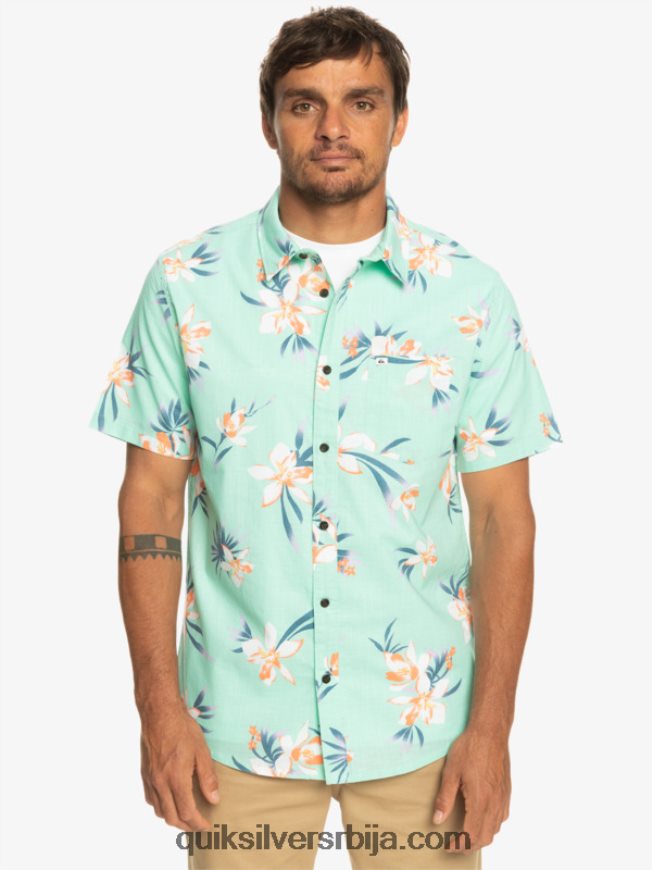 мушкарци Quiksilver кошуља кратких рукава стакло на плажи холидазед Z824VN1089