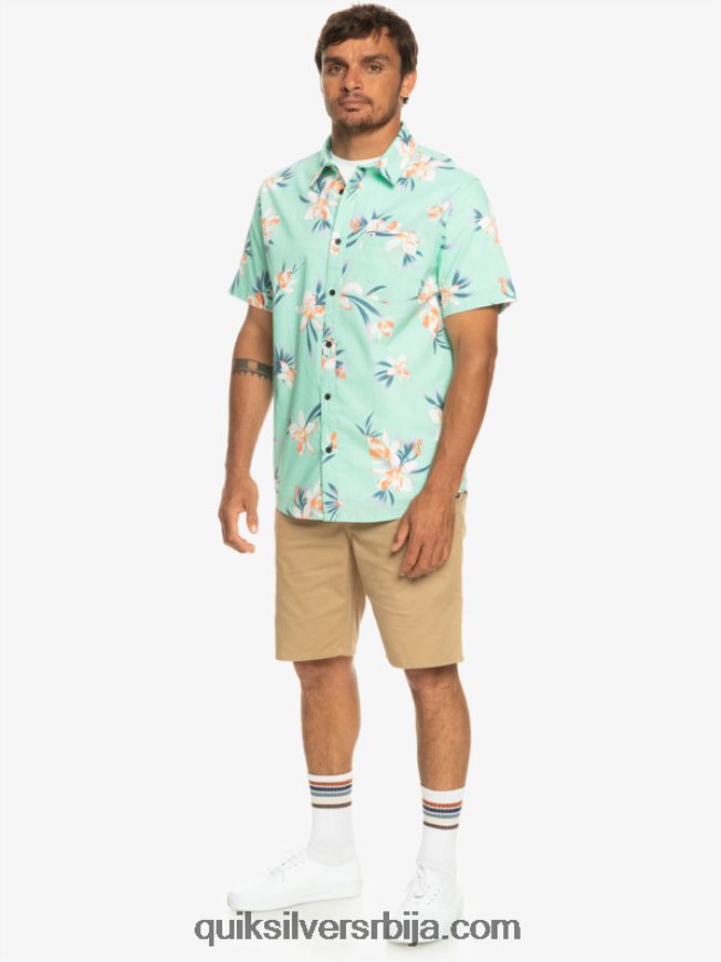 мушкарци Quiksilver кошуља кратких рукава стакло на плажи холидазед Z824VN1089