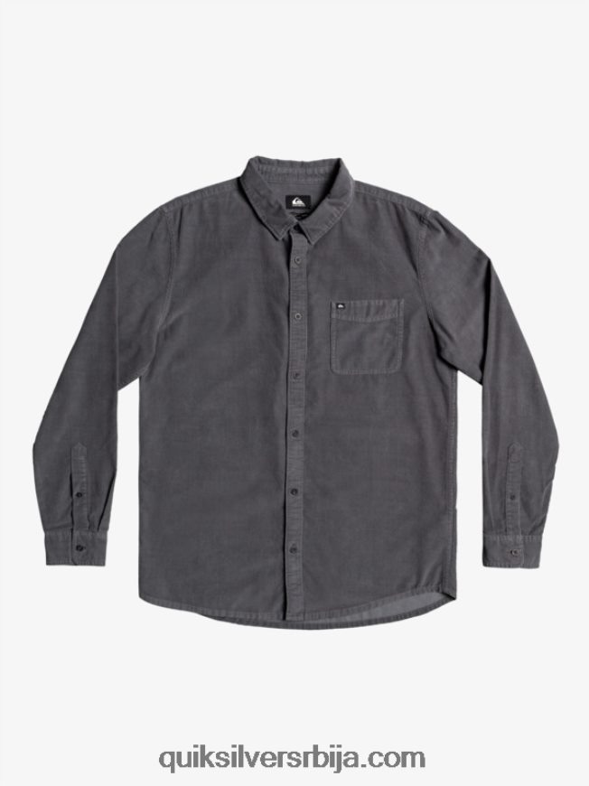 мушкарци Quiksilver кошуља дугих рукава смоке траил гвоздена капија Z824VN1223
