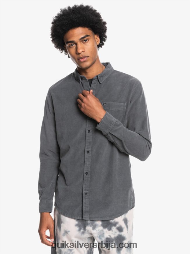 мушкарци Quiksilver кошуља дугих рукава смоке траил гвоздена капија Z824VN1223