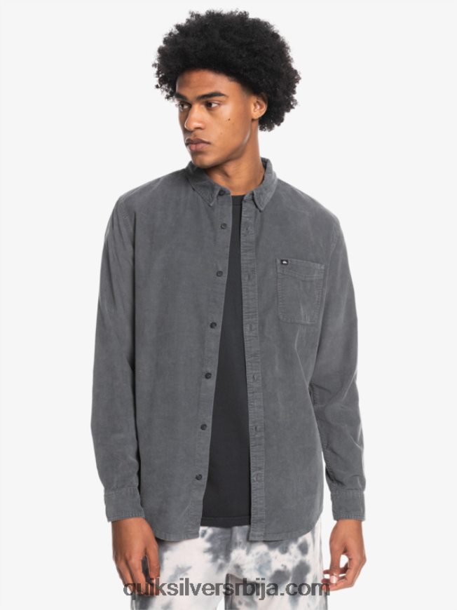 мушкарци Quiksilver кошуља дугих рукава смоке траил гвоздена капија Z824VN1223