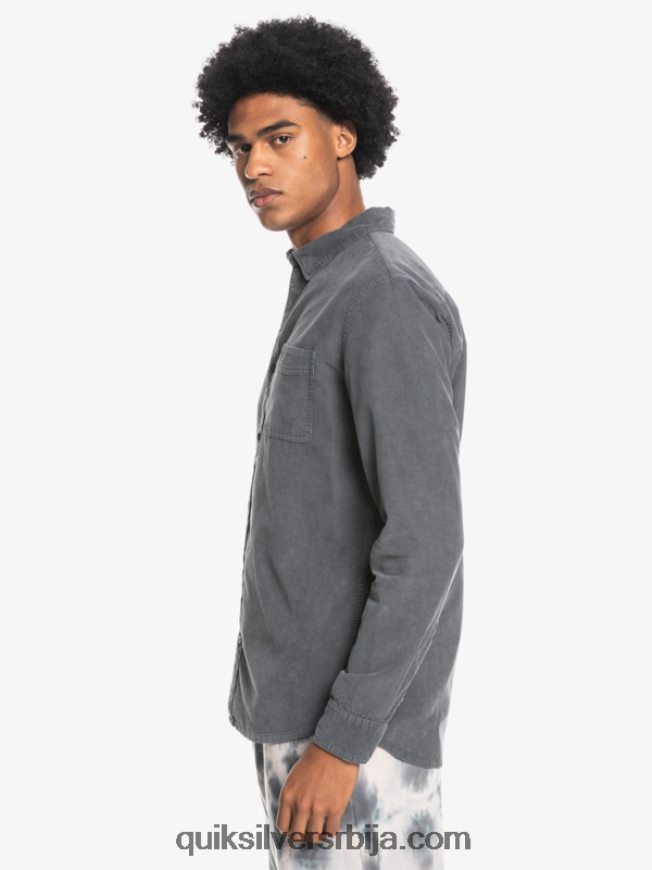 мушкарци Quiksilver кошуља дугих рукава смоке траил гвоздена капија Z824VN1223