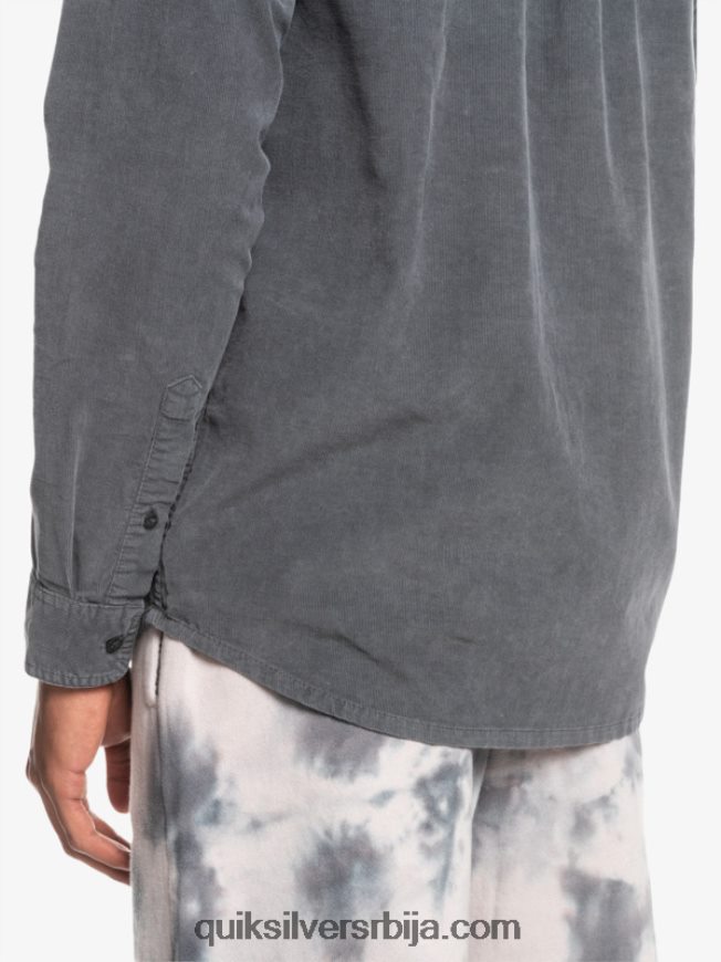 мушкарци Quiksilver кошуља дугих рукава смоке траил гвоздена капија Z824VN1223