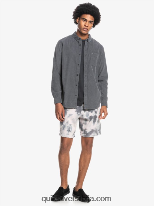 мушкарци Quiksilver кошуља дугих рукава смоке траил гвоздена капија Z824VN1223