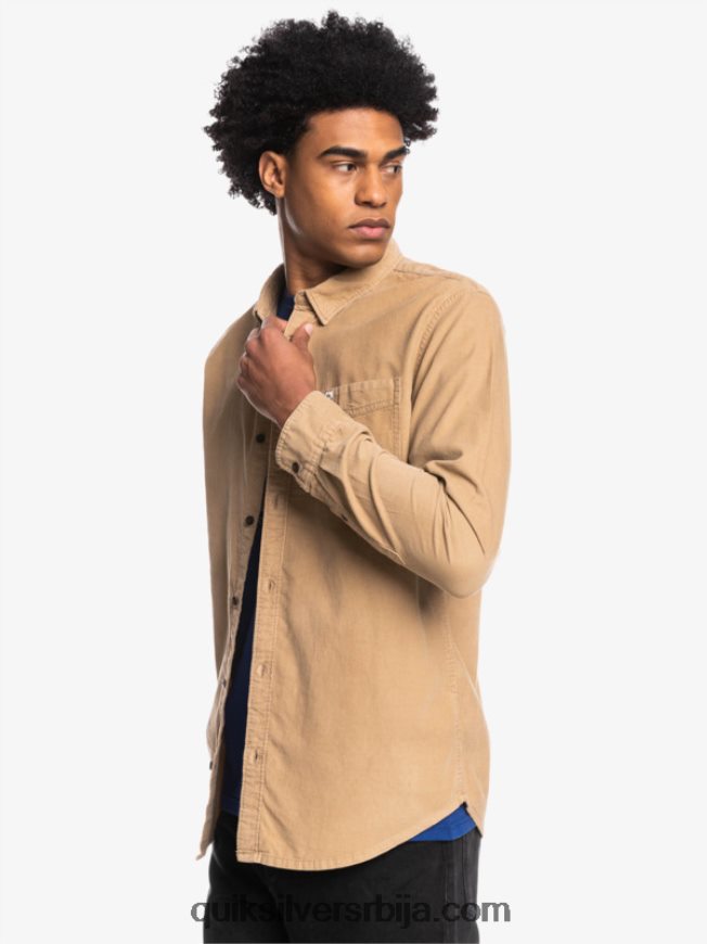 мушкарци Quiksilver кошуља дугих рукава смоке траил танин Z824VN1224