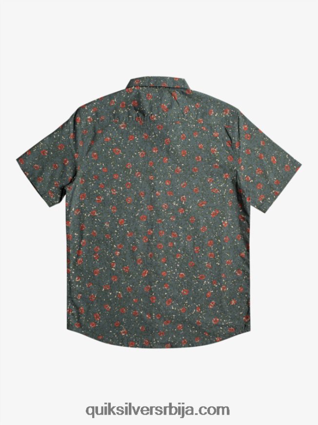 мушкарци Quiksilver мекана кошуља кратких рукава тамни шкриљац меки прах Z824VN1231