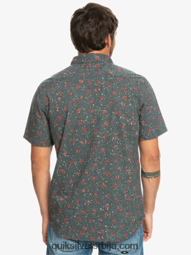 мушкарци Quiksilver мекана кошуља кратких рукава тамни шкриљац меки прах Z824VN1231