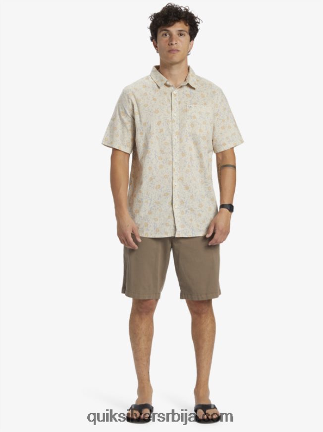 мушкарци Quiksilver мекана кошуља кратких рукава бирцх меллов фузз Z824VN1232