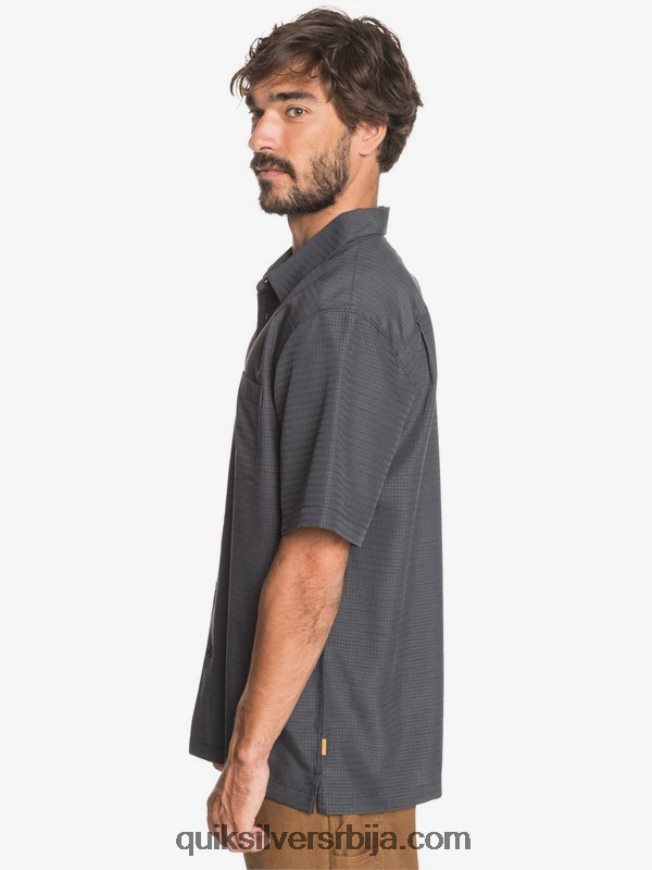 мушкарци Quiksilver ватерман центинела премиум кошуља против бора црна центинела Z824VN1303