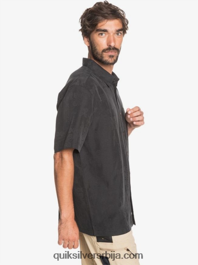 мушкарци Quiksilver кошуља кратких рукава ватерман келпиес баи црн Z824VN1357