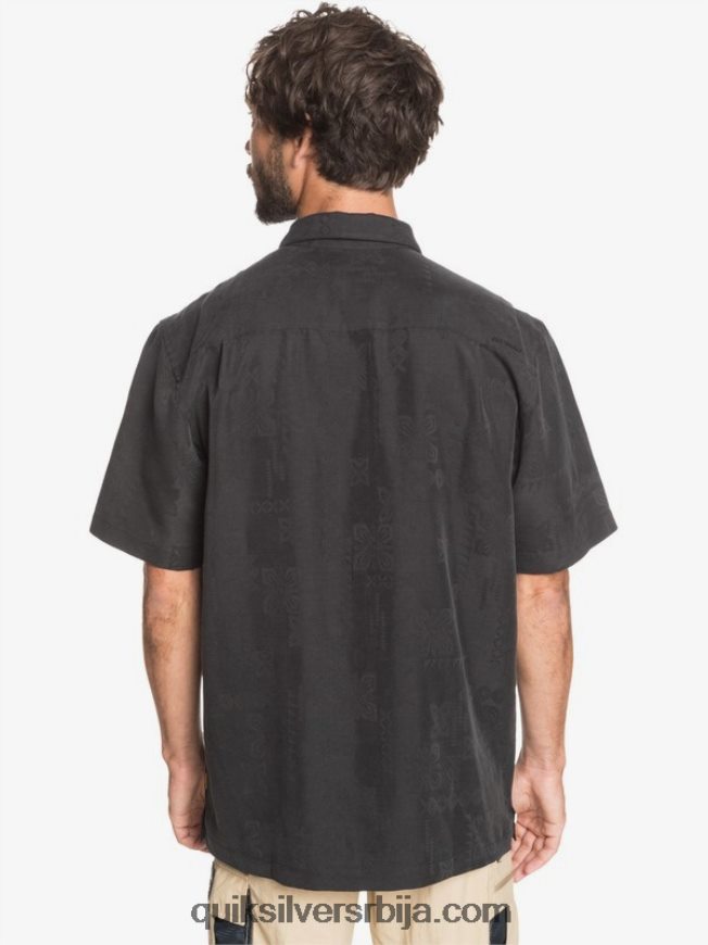 мушкарци Quiksilver кошуља кратких рукава ватерман келпиес баи црн Z824VN1357