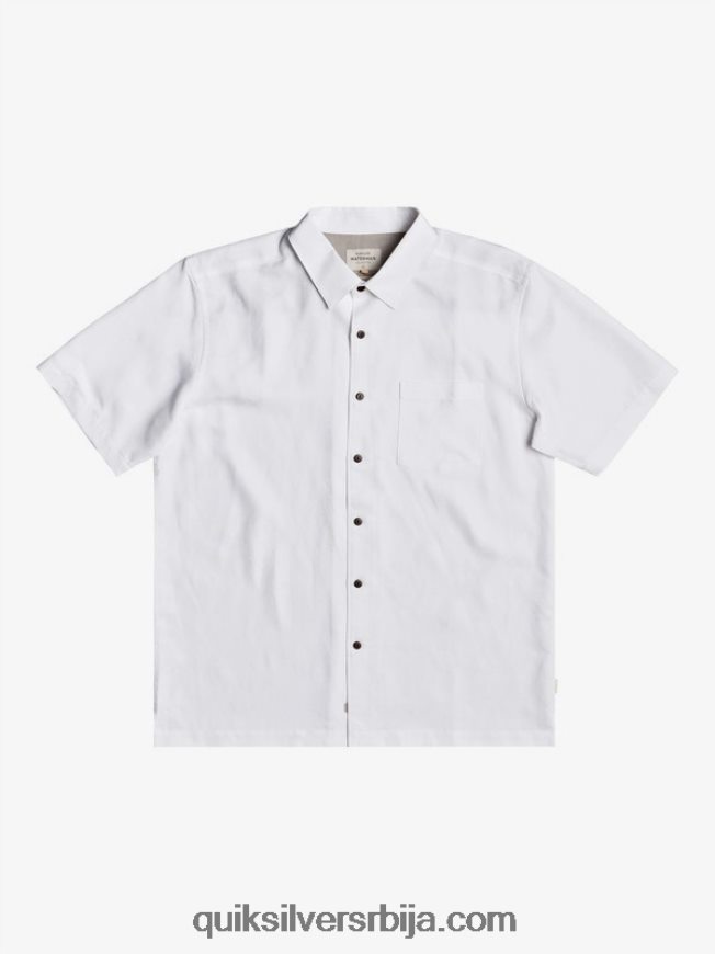 мушкарци Quiksilver кошуља кратких рукава ватерман келпиес баи бео Z824VN1358