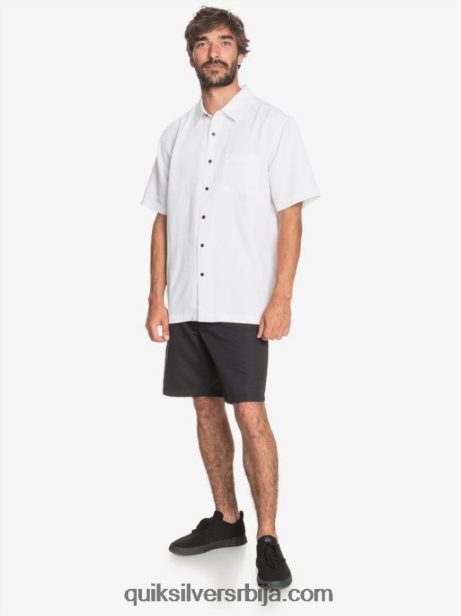 мушкарци Quiksilver кошуља кратких рукава ватерман келпиес баи бео Z824VN1358