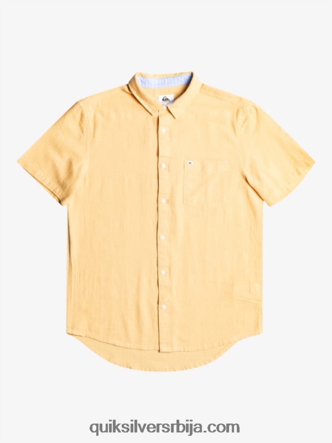 мушкарци Quiksilver кошуља кратких рукава тиме бок пшеница Z824VN1361
