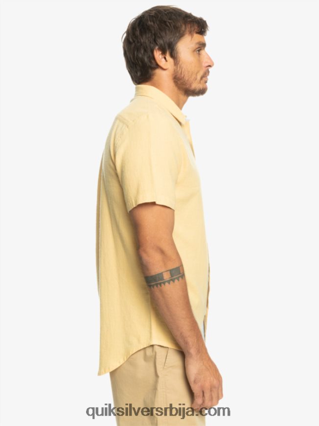 мушкарци Quiksilver кошуља кратких рукава тиме бок пшеница Z824VN1361