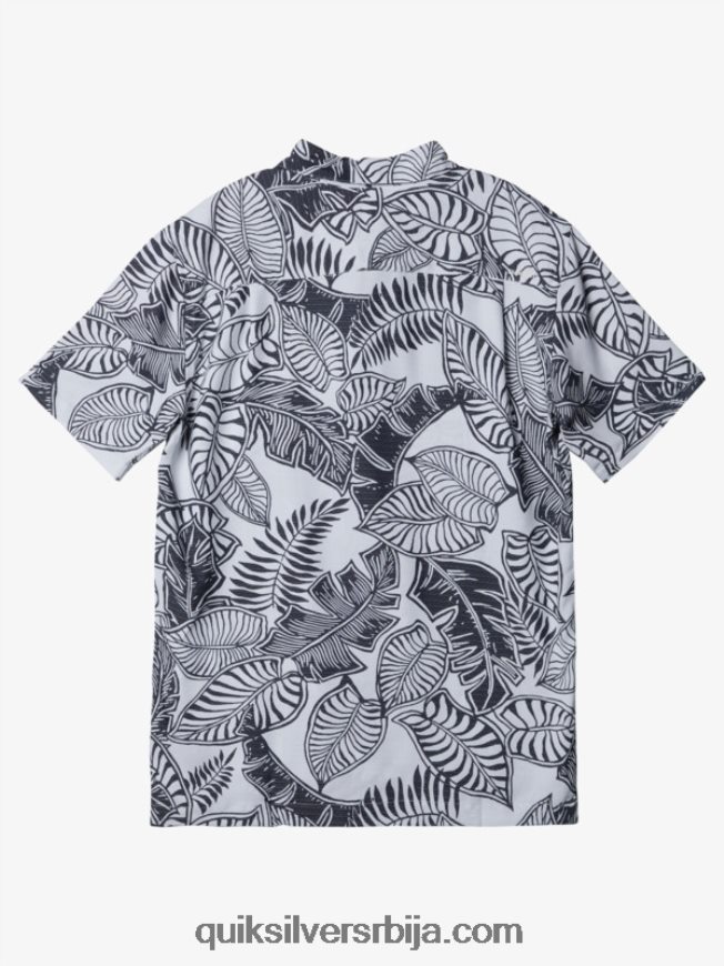 мушкарци Quiksilver Ватерман сиеста кошуља кратких рукава црно бели Z824VN1365