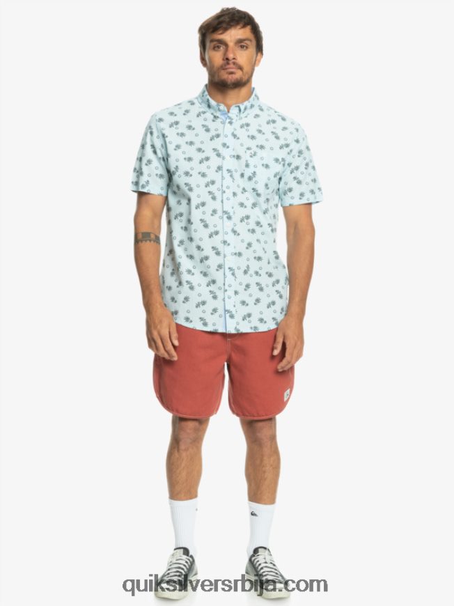 мушкарци Quiksilver од океана до раја кошуља кратких рукава небо плаво од океана Z824VN1389