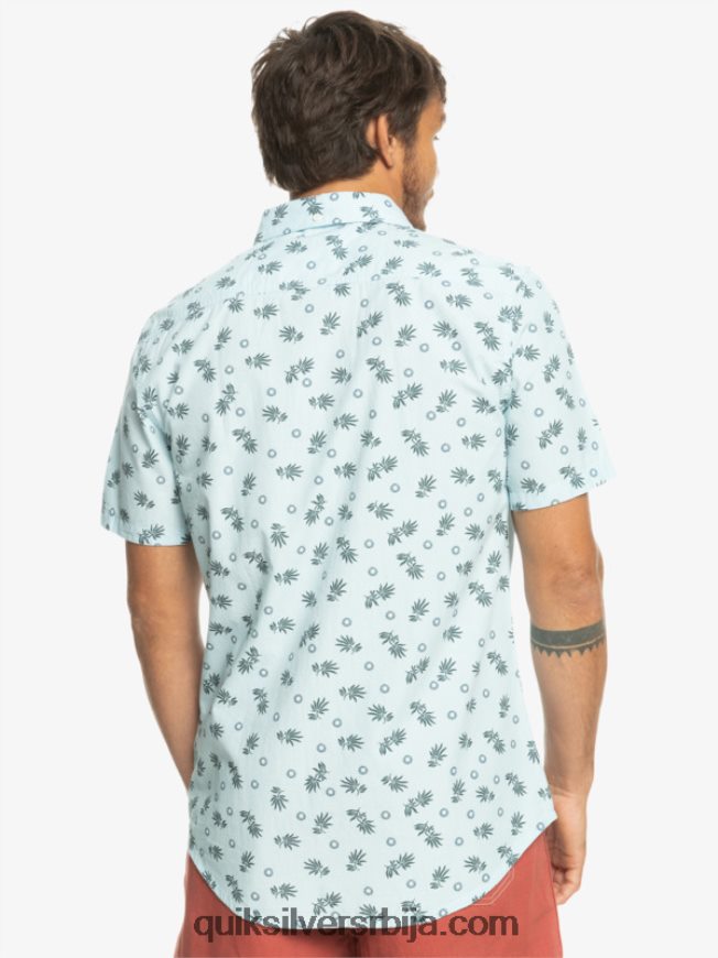 мушкарци Quiksilver од океана до раја кошуља кратких рукава небо плаво од океана Z824VN1389